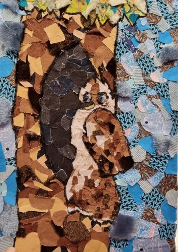 Fabric art picture, kids art classes
